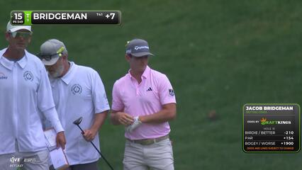 Jacob Bridgeman makes birdie on No. 15 at the Memorial