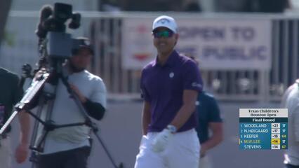 Min Woo Lee hits 192-yard approach to 4 feet, sets up birdie on 18 at Texas Children's