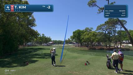 Tom Kim hits 190-yard tee shot to 7 feet, sets up birdie on No. 4 at Valspar