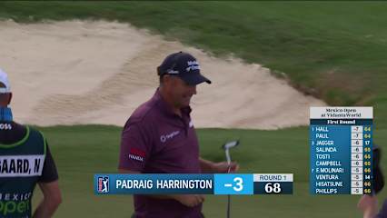 Padraig Harrington makes birdie on No. 18 at Mexico Open