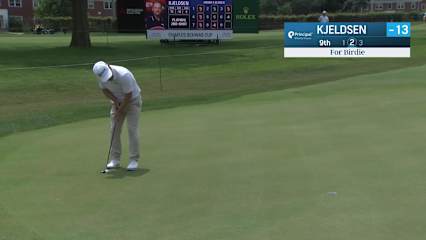 Søren Kjeldsen makes birdie on No. 9 at Principal Charity Classic