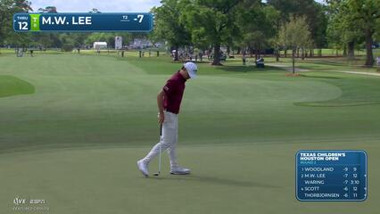 Min Woo Lee taps in from 2 feet for birdie on No. 3 at Texas Children's