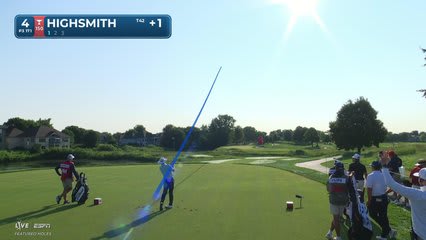 Joe Highsmith hits tee shot to 7 feet, sets up birdie on No. 4 at 3M Open