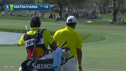 Hideki Matsuyama makes birdie on No. 6 at Arnold Palmer