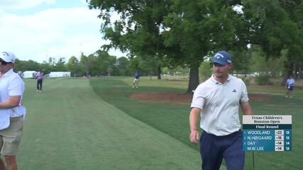 Nicolai Højgaard hits 201-yard approach to 6 feet, sets up birdie on No. 14 at Texas Children's
