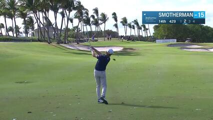 Austin Smotherman wedges it close to set up birdie at The Bahamas Golf Classic