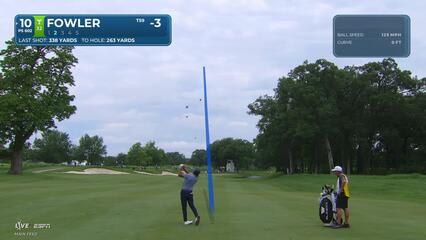 Rickie Fowler's 86-yard approach sets up birdie on No. 10 at John Deere