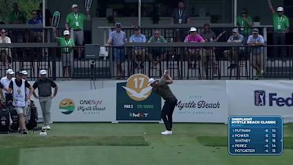 Niklas Norgaard makes birdie on No. 17 at ONEflight Myrtle