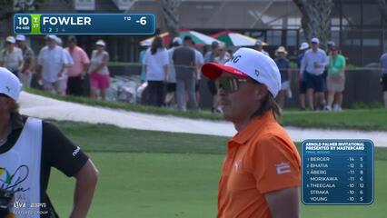 Rickie Fowler makes birdie on No. 10 at Arnold Palmer