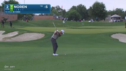 Alex Noren gets up-and-down from 2 feet 7 inches for birdie on No. 2 at Valero
