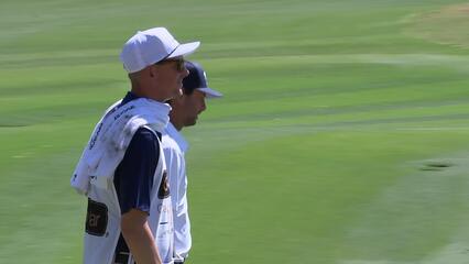 Spencer Levin holes out for Eagle on No. 5 at Club Car Championship