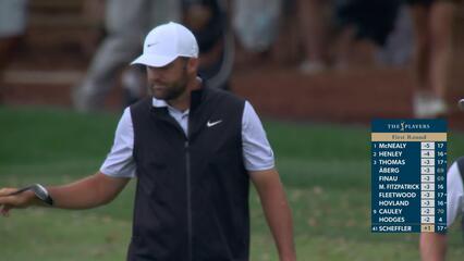 Scottie Scheffler hits 69-yard approach to 2 feet, sets up birdie on No. 9 at THE PLAYERS
