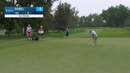 Scott Parel sends in lengthy putt for birdie at Rogers Charity