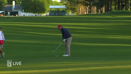 Johnson Wagner nearly eagles chip and taps in birdie at Wells Fargo