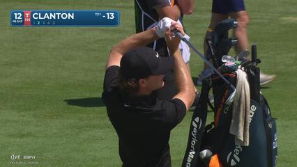 Luke Clanton drains 12-foot putt for birdie on No. 12 at THE CJ CUP