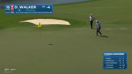 Danny Walker reaches par-5 No. 15 in two, makes birdie at Wyndham