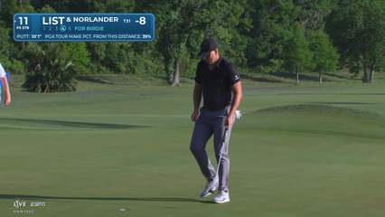 Norlander/List makes birdie on No. 11 at Zurich Classic
