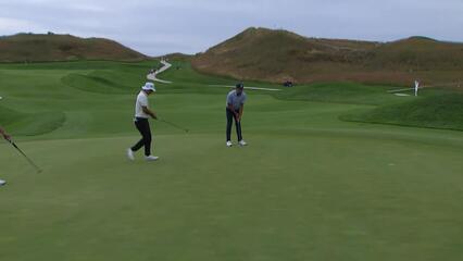 Zecheng Dou makes birdie putt on No. 11 at Korn Ferry Tour Champ