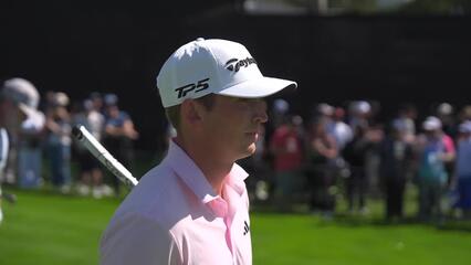 Jacob Bridgeman hits 140-yard approach to 12 feet, sets up birdie on No. 3 at The Genesis