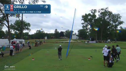 Emiliano Grillo hits tee shot to 8 feet, sets up birdie on No. 5 at Rocket Classic
