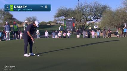 Chad Ramey sinks 28-foot birdie putt on No. 2 at WM Phoenix Open