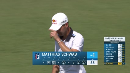 Matthias Schwab chips in for eagle at World Wide Technology