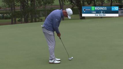 Tag Ridings makes birdie putt on No. 13 at Simmons Bank Championship