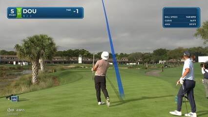 Zecheng Dou hits 218-yard drive to 9 feet, sets up birdie on No. 5 at Cognizant Classic