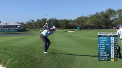 Ben Taylor dials in approach from rough and birdies at Mexico Open