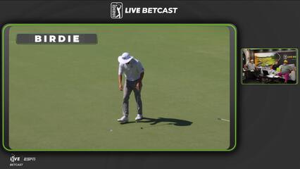 Sam Stevens makes birdie on No. 14 at Truist Championship