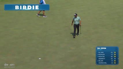 John Parry sinks 23-foot birdie putt on No. 13 at 3M Open