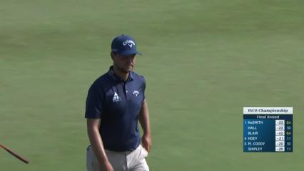 Sam Bairstow makes birdie putt at ISCO Championship