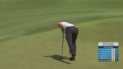Wallace/Penge makes birdie on No. 10 at Zurich Classic