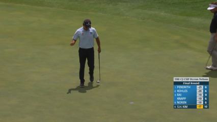 S.H. Kim makes birdie putt at THE CJ CUP