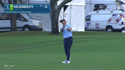 Max McGreevy hits 135-yard approach to 10 feet, makes birdie on No. 1 at Cognizant Classic