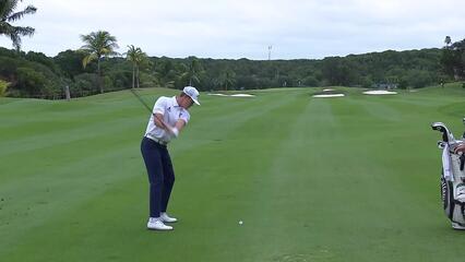 Barend Botha makes birdie on No. 14 at Great Abaco Classic