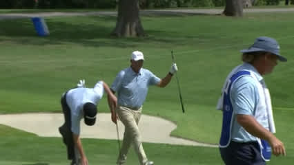 Tom Lehman chips in for birdie at Ascension Charity Classic