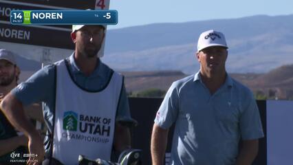 Alex Noren drives green from 304 yards, sets up birdie on No. 14 at Bank of Utah