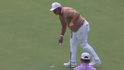 Darren Clarke makes birdie on No. 18 at Mitsubishi Electric Championship at Hualalai