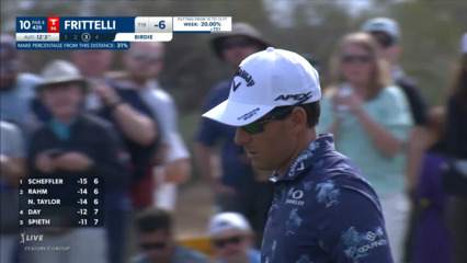 Dylan Frittelli holes 12-footer for birdie at WM Phoenix Open