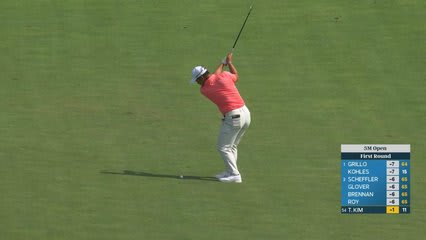 Tom Kim's 83-yard approach sets up birdie on No. 12 at 3M Open