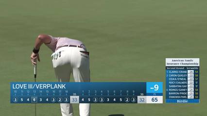 Team Love III/Verplank makes birdie on No. 9 at American Family Insurance Championship