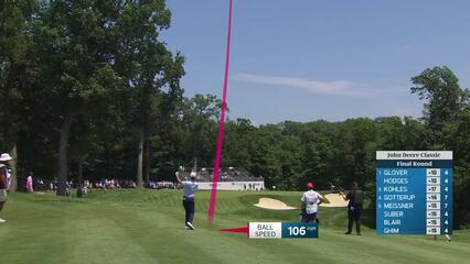 Jackson Suber's 124-yard approach sets up birdie on No. 5 at John Deere
