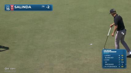 Isaiah Salinda buries 30-foot birdie putt on No. 15 at Valspar
