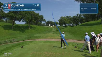 Tyler Duncan hits tee shot to 7 feet, sets up birdie on No. 3 at John Deere