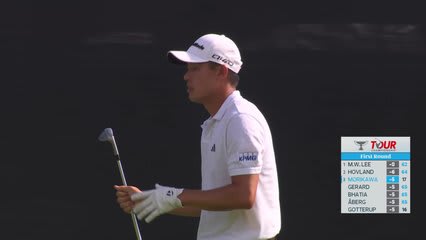 Collin Morikawa drains 3-foot putt for birdie on No. 18 at TOUR Championship