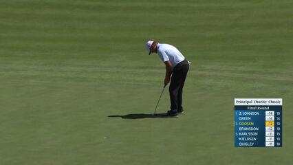 Retief Goosen makes birdie on No. 11 at Principal Charity Classic