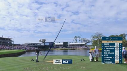 Sahith Theegala hits 127-yard tee shot to 6 feet, sets up birdie on No. 17 at THE PLAYERS