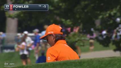 Rickie Fowler sinks 26-foot birdie putt on No. 17 at BMW Championship