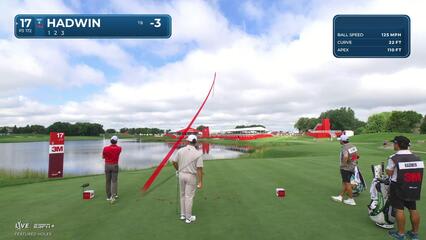 Adam Hadwin makes birdie on No. 17 at 3M Open